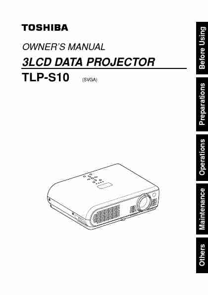 Toshiba Projection Television TLP-S10-page_pdf